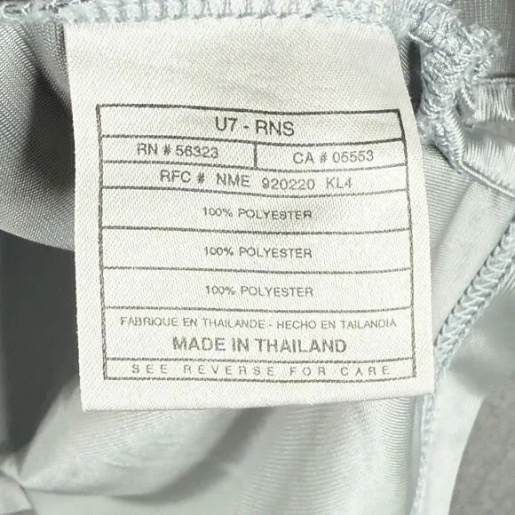 Vintage Nike Satin Basketball Jersey Top Mens Large Silver Hoop Gym Workout - Picture 5 of 11